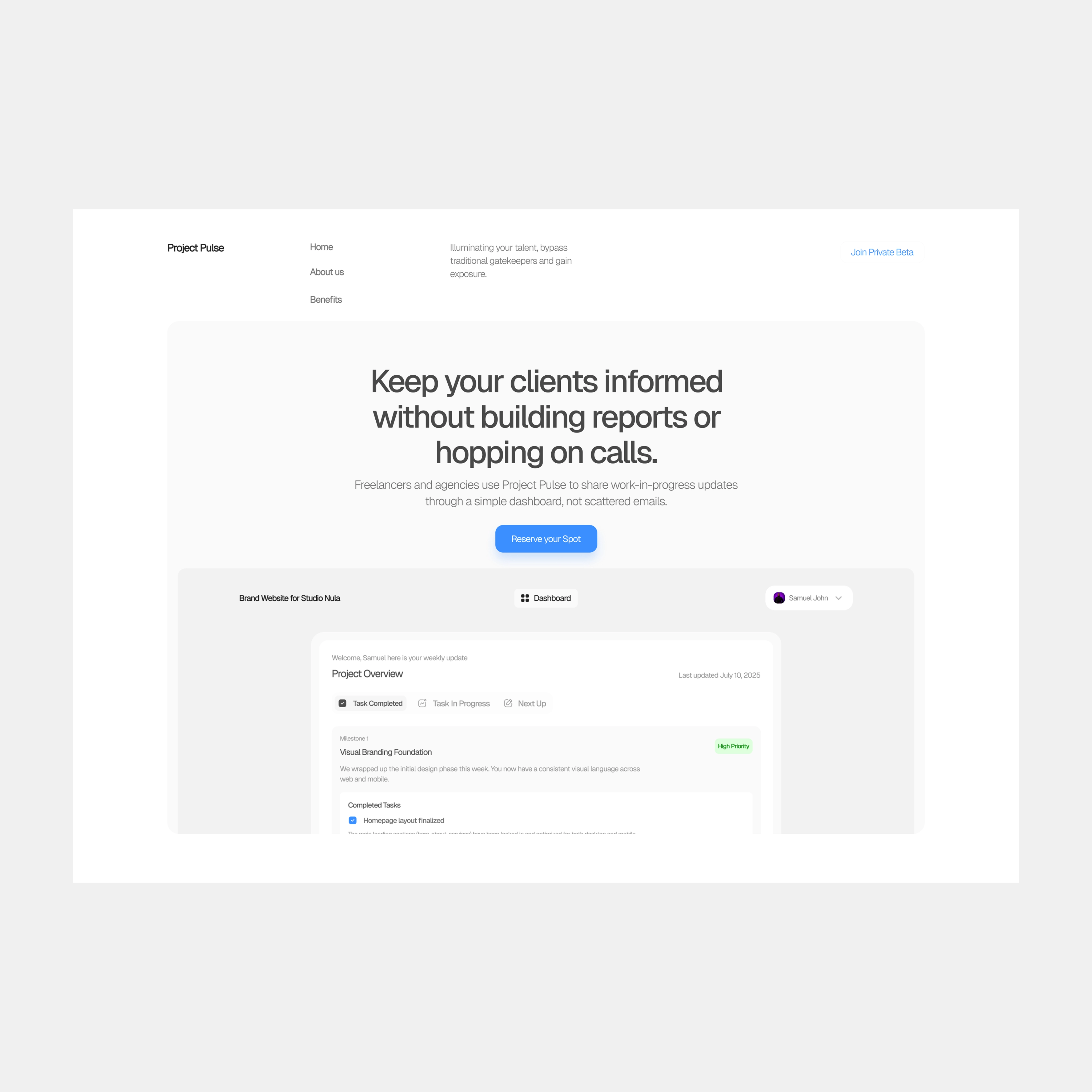 Project Pulse screenshot 1